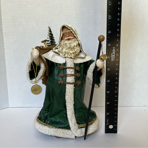 Clothtiques Possible Dreams 1988 Toy Sack Santa Green Robe 713042 Santa Figurine - Picture 16 of 16